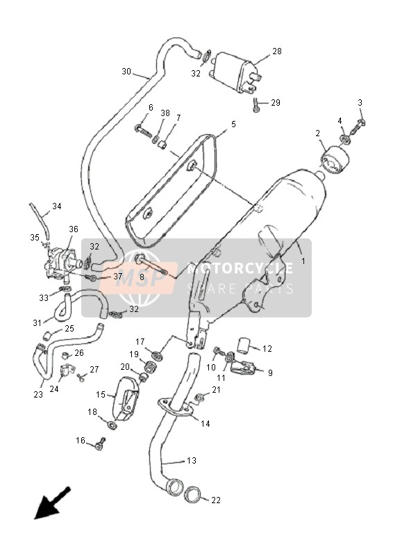 5NRE35420000, Tubo, Yamaha, 1